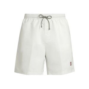 Brunello Cucinelli White Beachwear - Swim Shorts Men